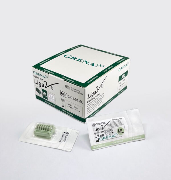 Caja de Clips LigaV® ML de Grena UK, equivalentes a los Ligaclip Ethicon LT300.